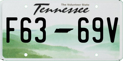 TN license plate F6369V