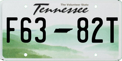 TN license plate F6382T