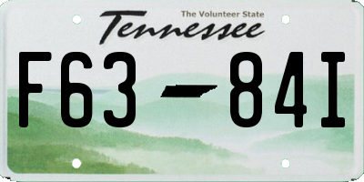 TN license plate F6384I