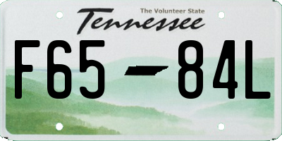 TN license plate F6584L