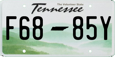 TN license plate F6885Y