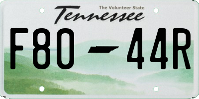 TN license plate F8044R