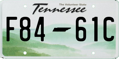 TN license plate F8461C