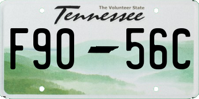 TN license plate F9056C