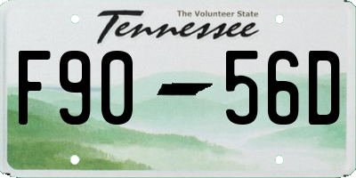 TN license plate F9056D