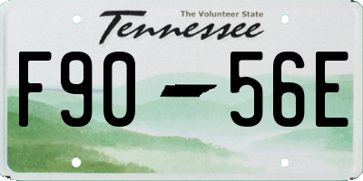 TN license plate F9056E