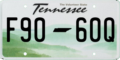 TN license plate F9060Q