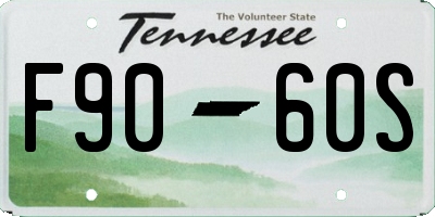 TN license plate F9060S