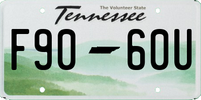 TN license plate F9060U