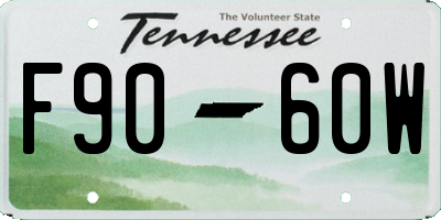 TN license plate F9060W