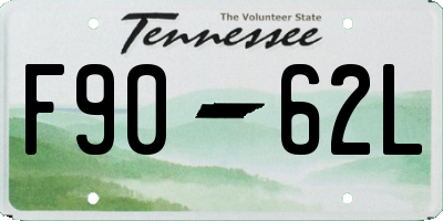 TN license plate F9062L