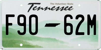 TN license plate F9062M