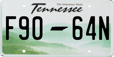 TN license plate F9064N