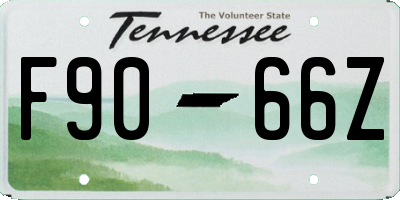 TN license plate F9066Z