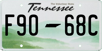 TN license plate F9068C
