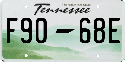 TN license plate F9068E
