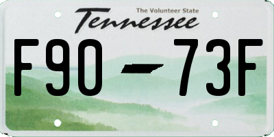 TN license plate F9073F