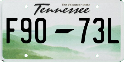 TN license plate F9073L