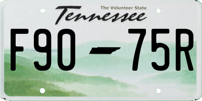 TN license plate F9075R