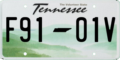 TN license plate F9101V