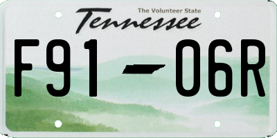 TN license plate F9106R