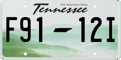 TN license plate F9112I