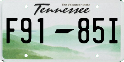 TN license plate F9185I