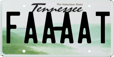 TN license plate FAAAAT