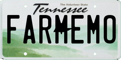 TN license plate FARMEMO