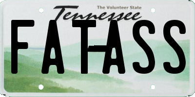 TN license plate FATASS