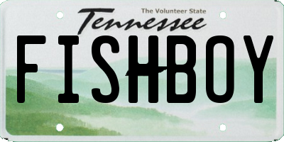 TN license plate FISHBOY