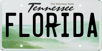 TN license plate FLORIDA