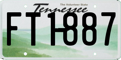 TN license plate FT1887