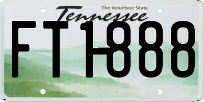 TN license plate FT1888