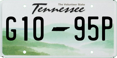 TN license plate G1095P
