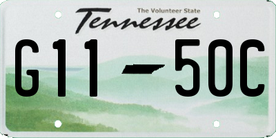 TN license plate G1150C