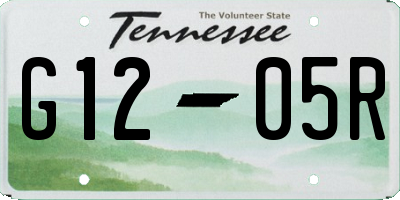 TN license plate G1205R