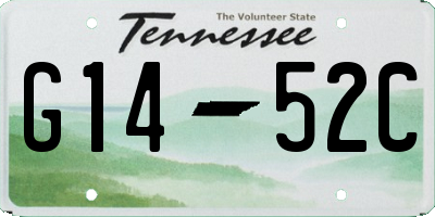 TN license plate G1452C
