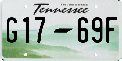 TN license plate G1769F