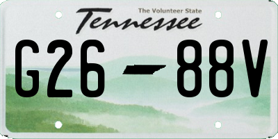 TN license plate G2688V