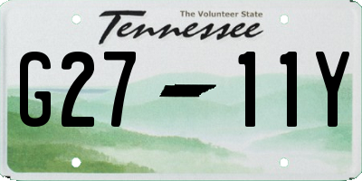 TN license plate G2711Y