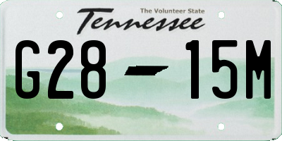 TN license plate G2815M