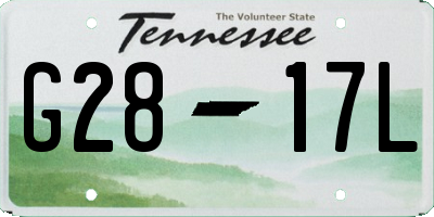 TN license plate G2817L
