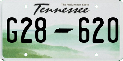 TN license plate G2862O