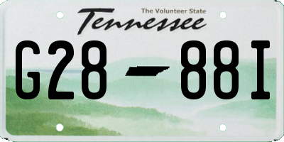 TN license plate G2888I