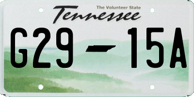 TN license plate G2915A