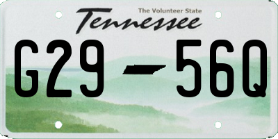 TN license plate G2956Q