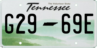 TN license plate G2969E