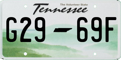 TN license plate G2969F