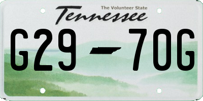 TN license plate G2970G